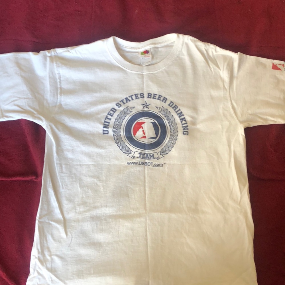 Beer drinking team shirt